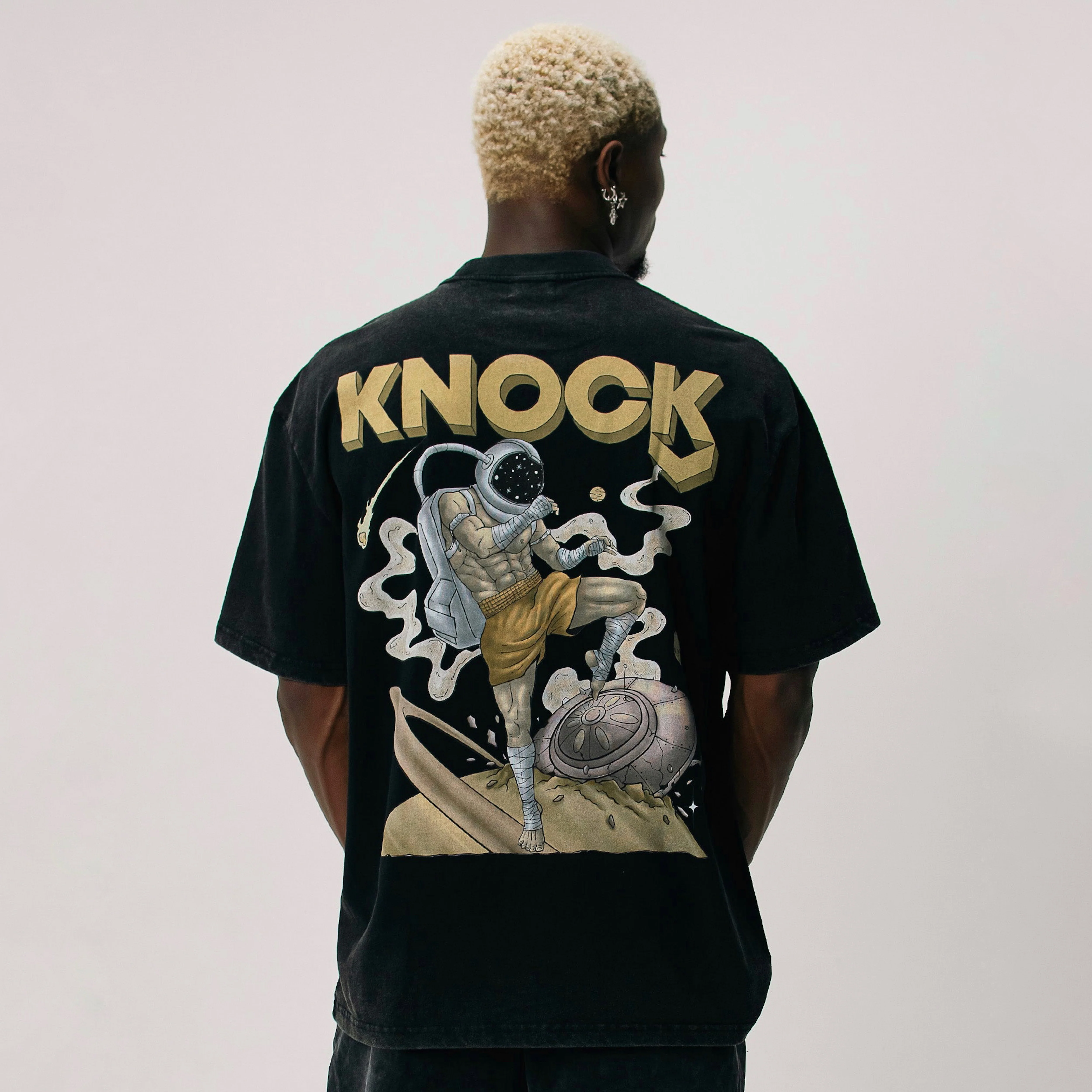 ASTROKNEE 2.0 TEE VINTAGE BLACK