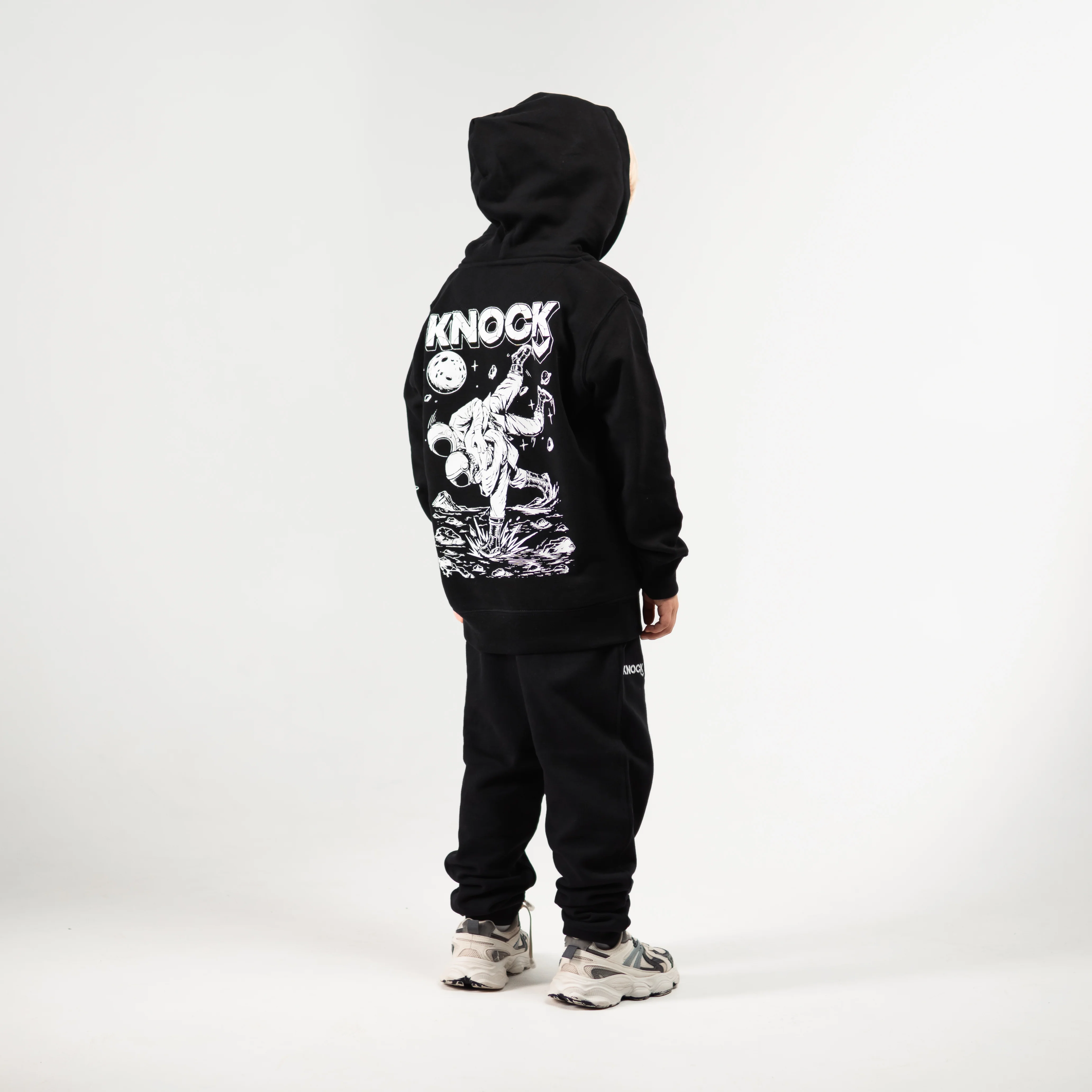 KIDS ASTROHIP ZIP HOODIE BLACK - Image 3