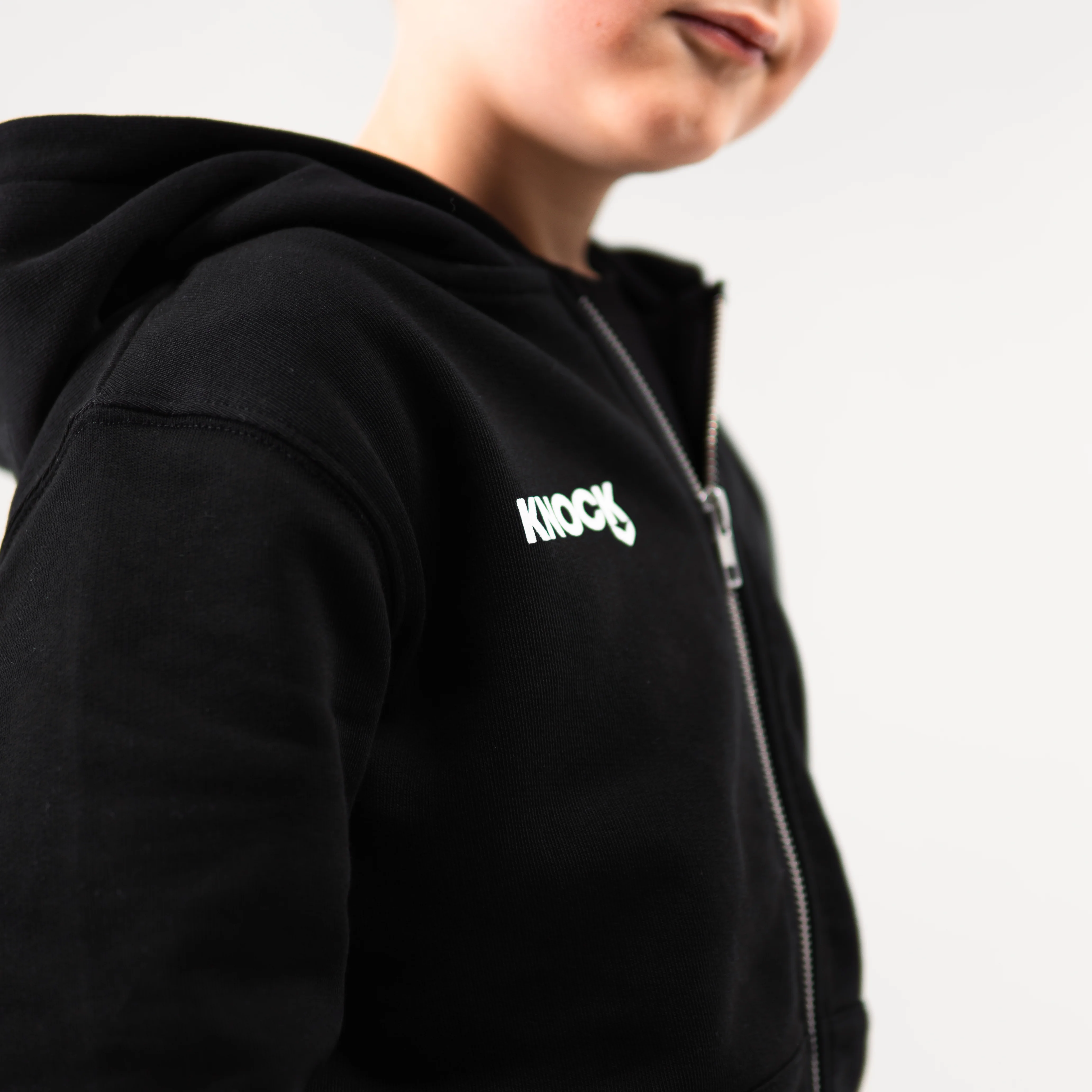 KIDS ASTROHIP ZIP HOODIE BLACK - Image 4