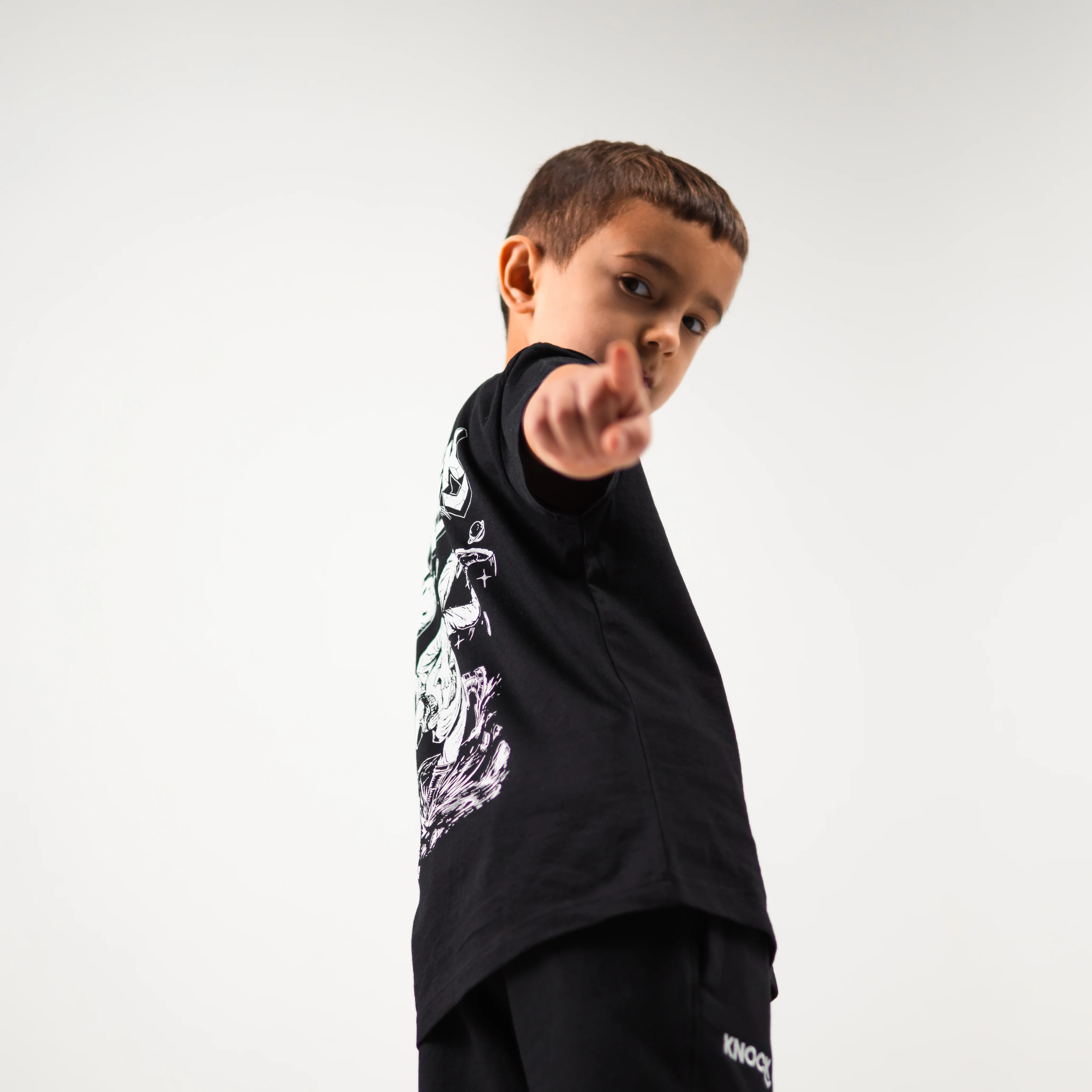 KIDS ASTROHIP TEE BLACK - Image 2