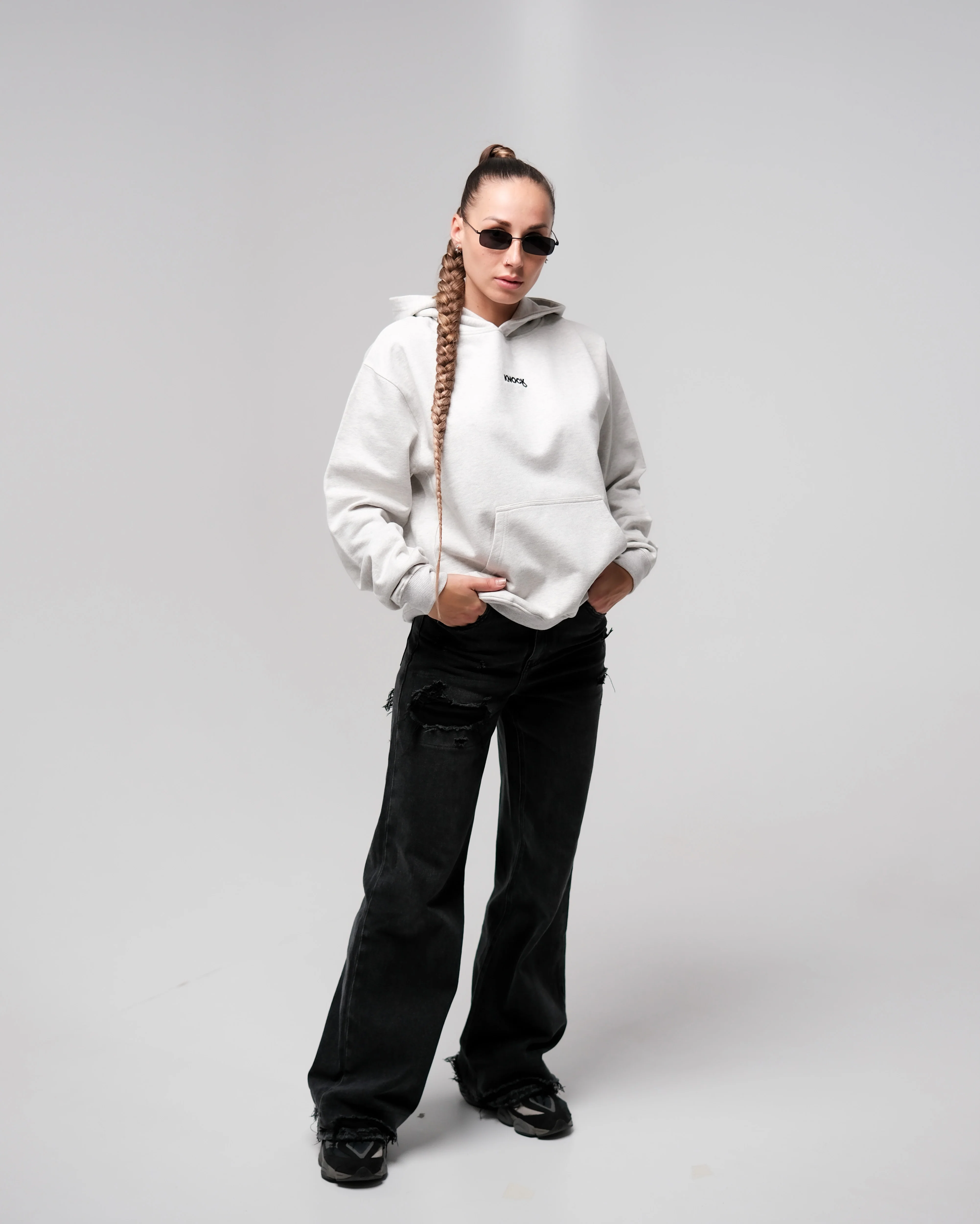 BRICKBOUND HOODIE LIGHT GREY - Image 3