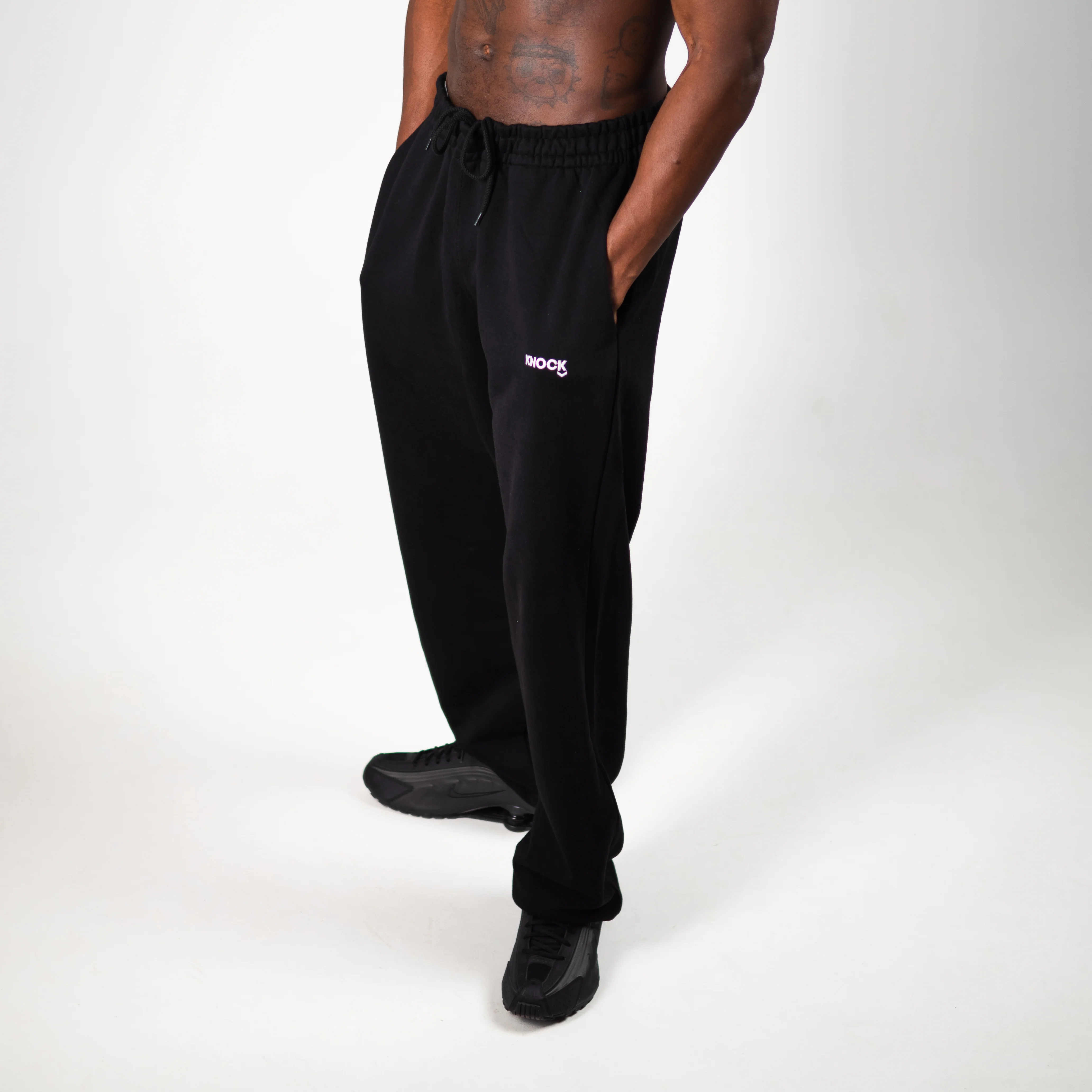 CUFFED TERRY JOGGERS BLACK - Image 7
