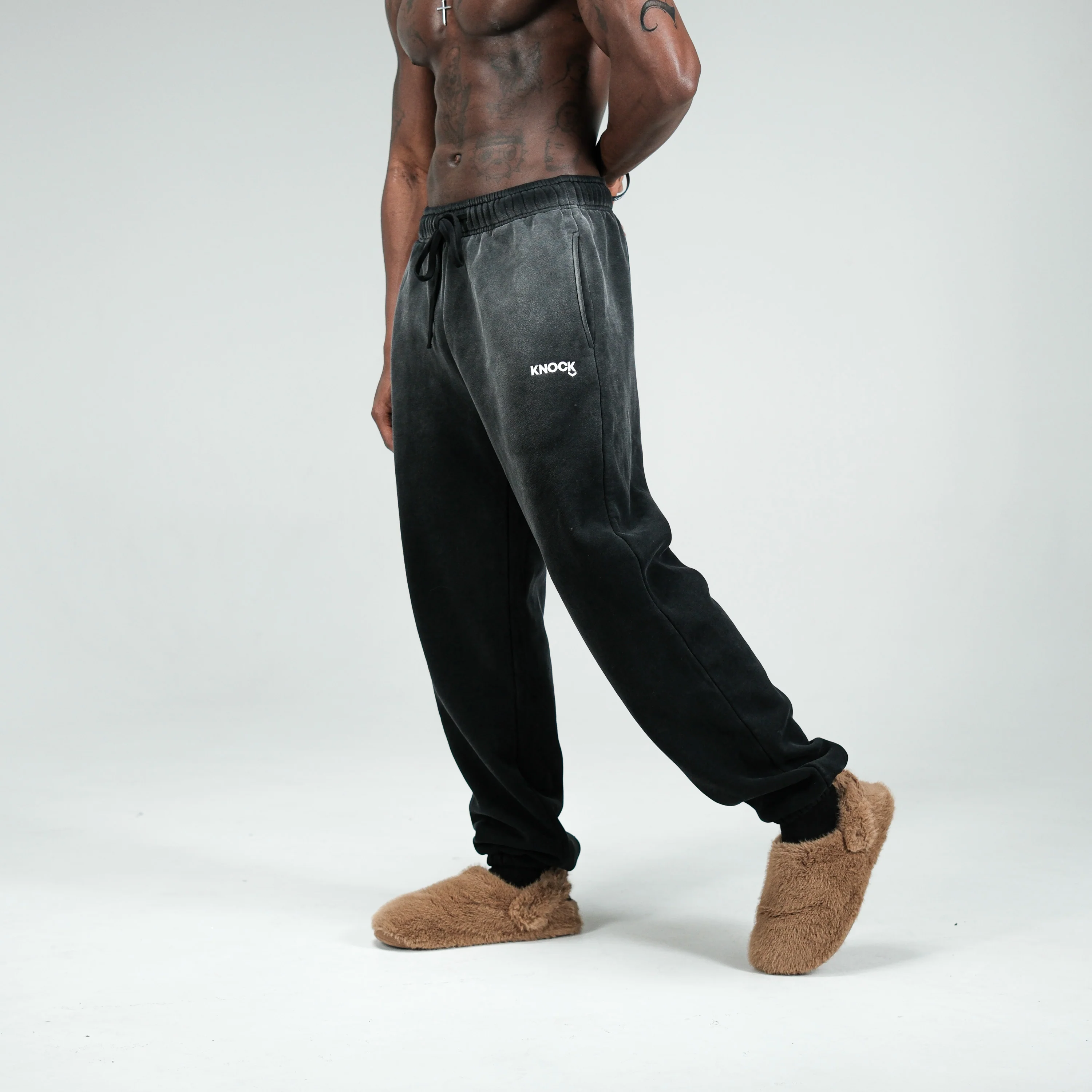 CUFFED VINTAGE FADE FLEECE JOGGERS