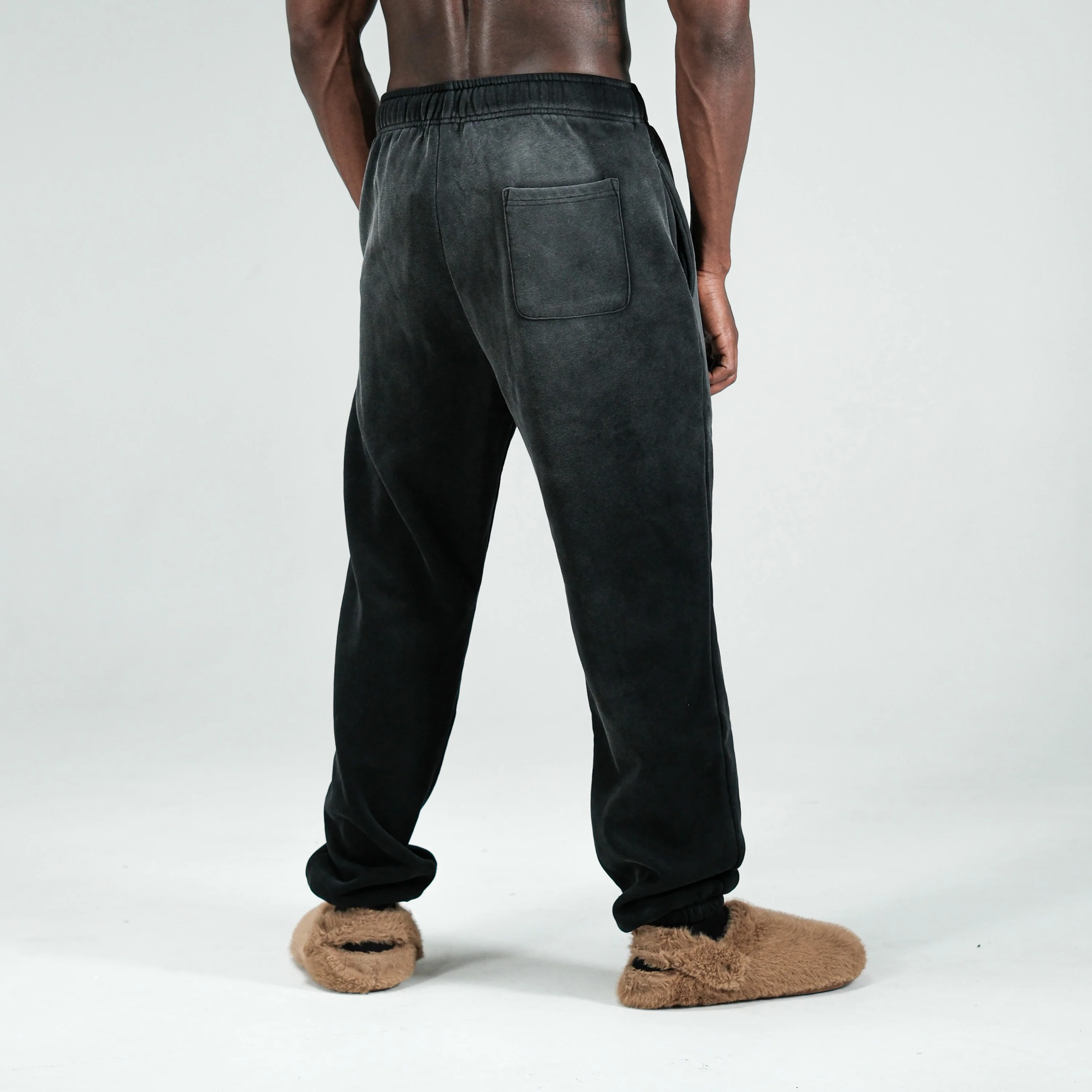CUFFED VINTAGE FADE FLEECE JOGGERS - Image 2