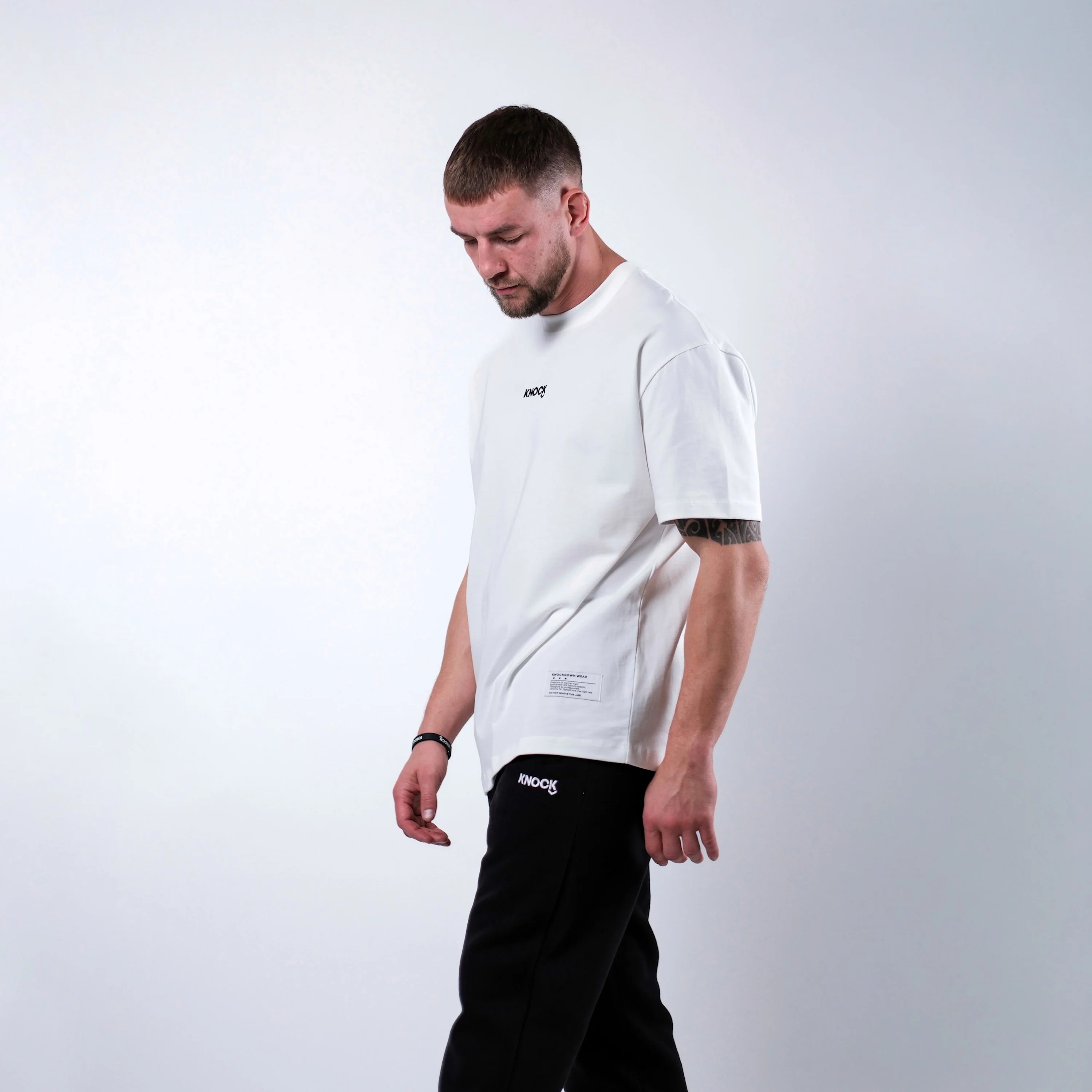 EMBRACE THE STRUGGLE OVERSIZED HEAVY TEE WHITE - Image 3