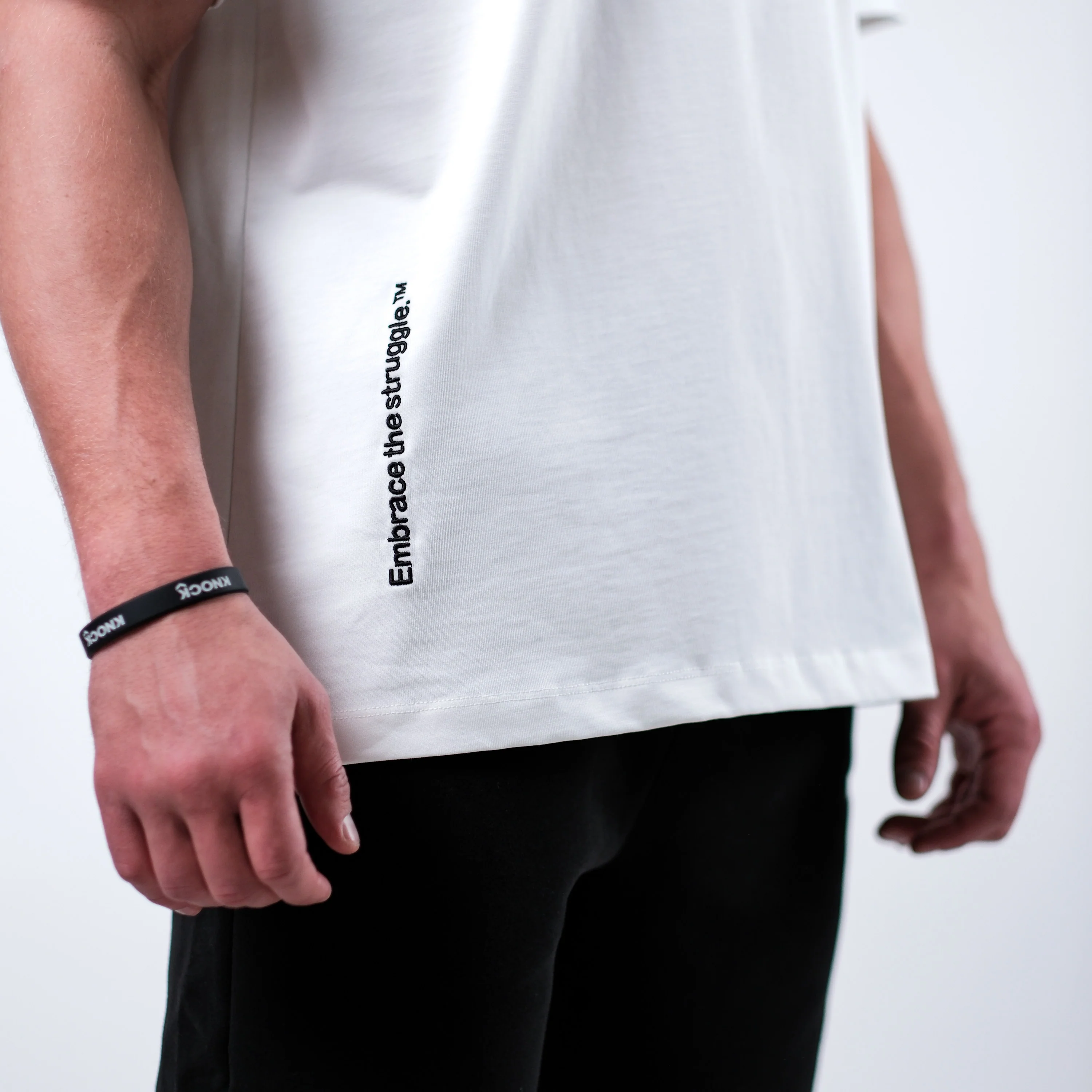 EMBRACE THE STRUGGLE OVERSIZED HEAVY TEE WHITE - Image 7