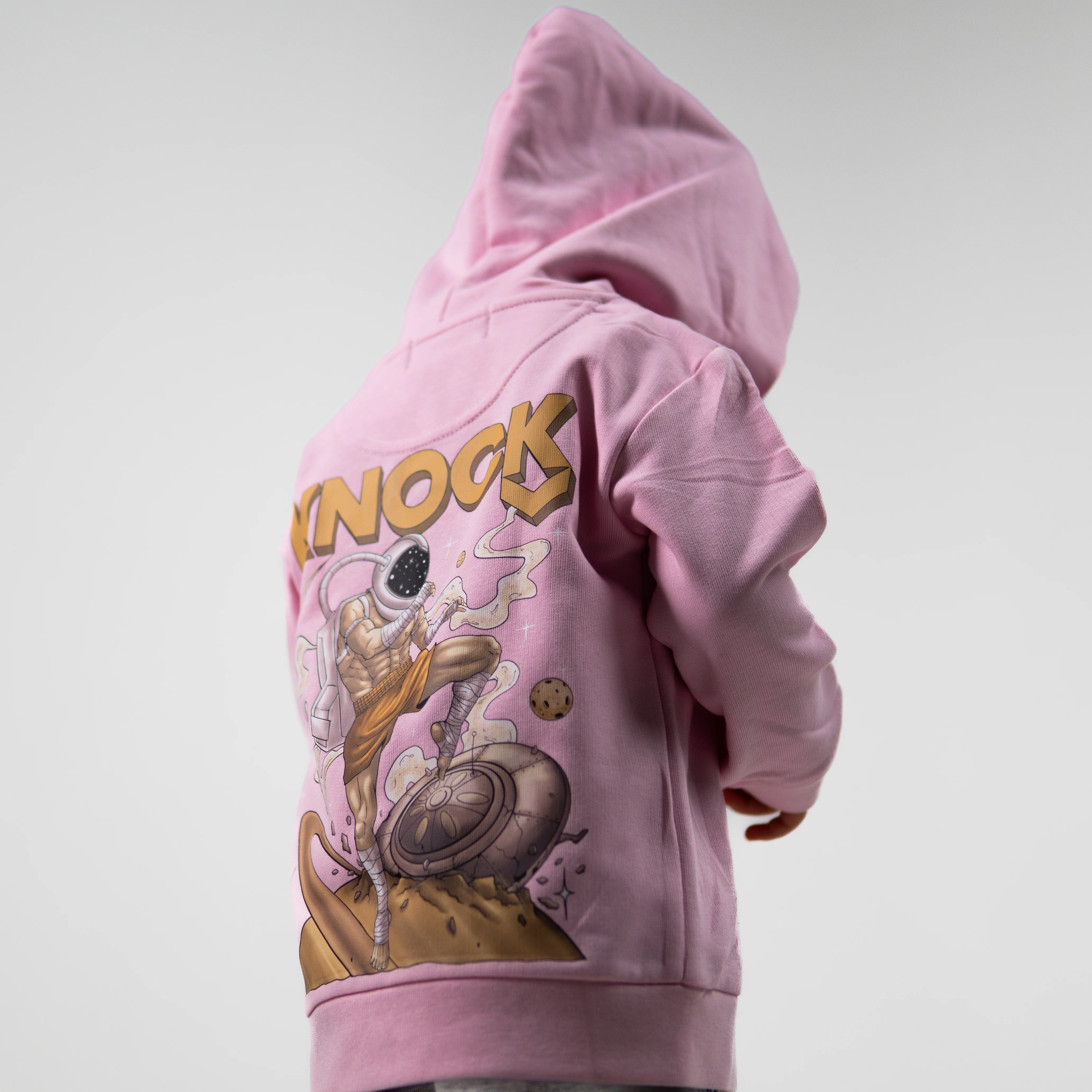 ASTROKNEE ZIP HOODIE PINK BABY - Image 4