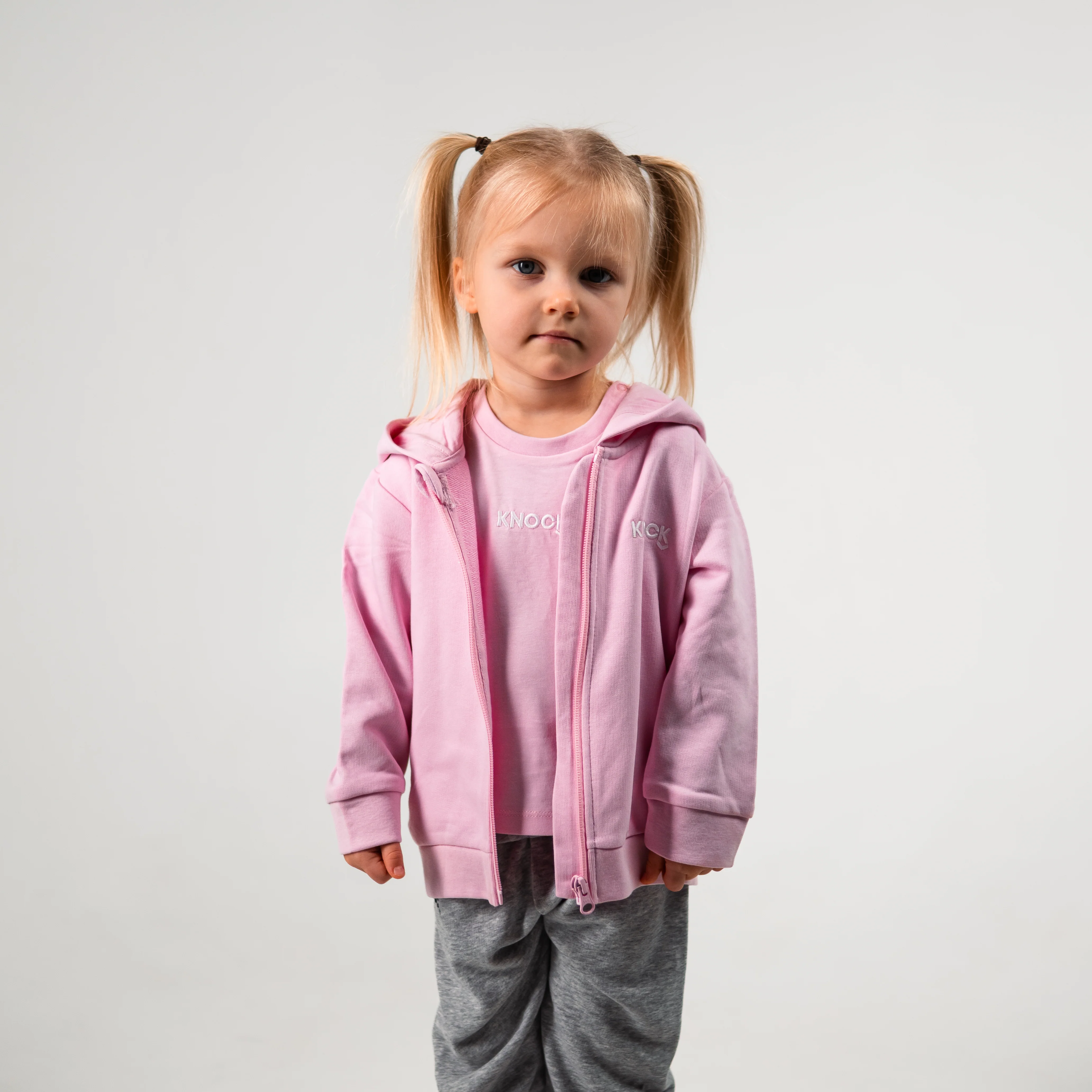 ASTROKNEE ZIP HOODIE PINK BABY - Image 6