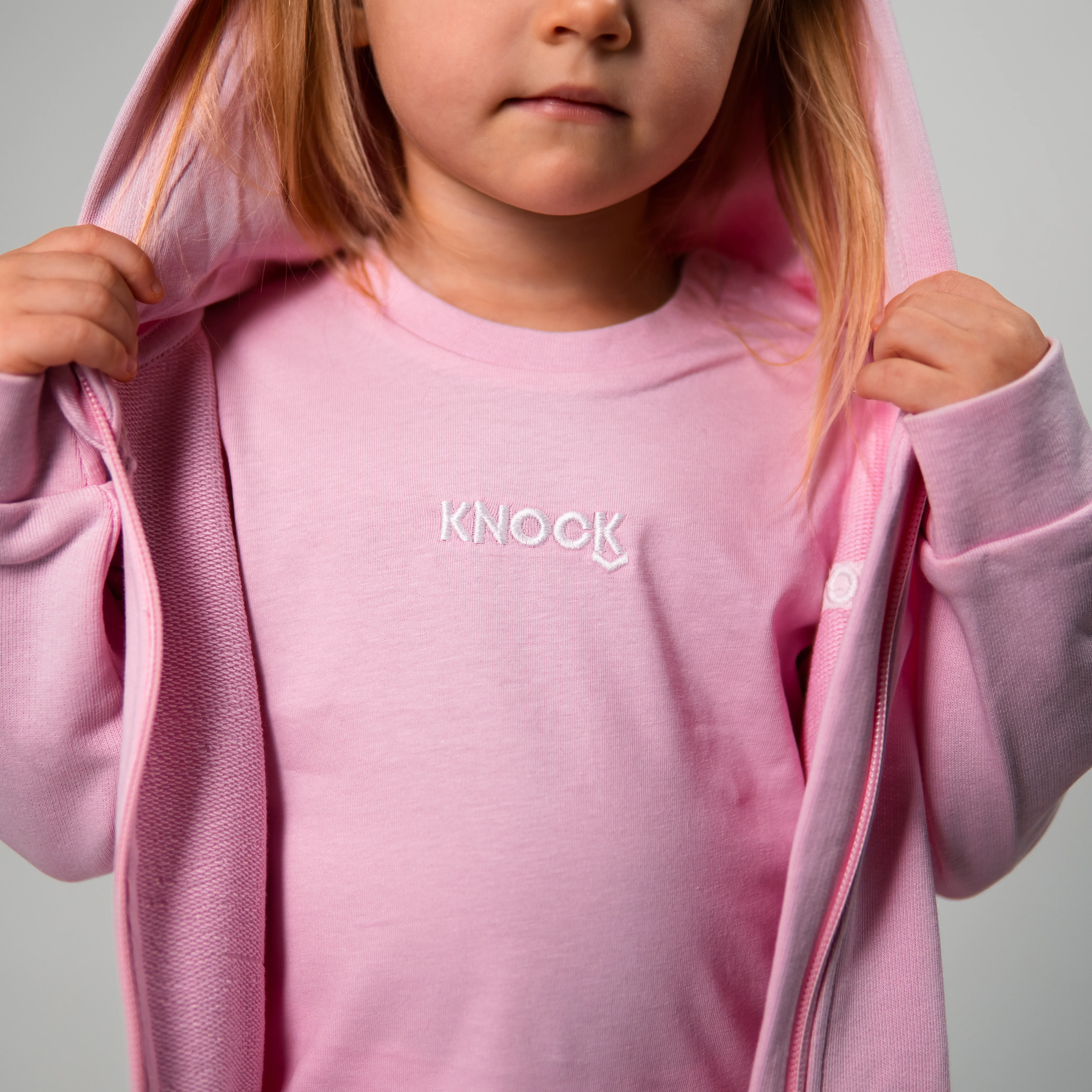 ASTROKNEE ZIP HOODIE PINK BABY - Image 7