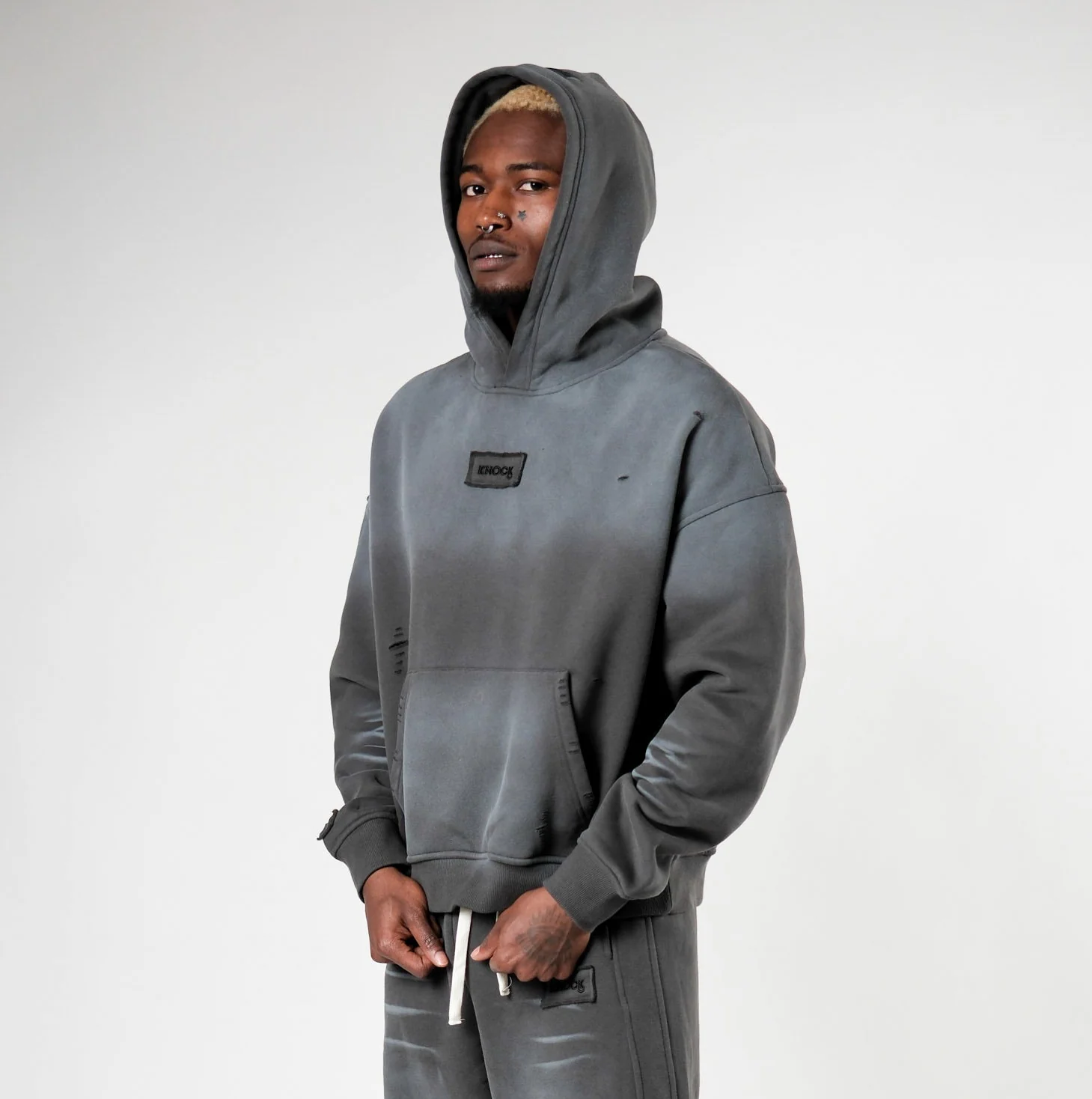 HERITAGE SAGE GREEN BOXY HOODIE - Image 4