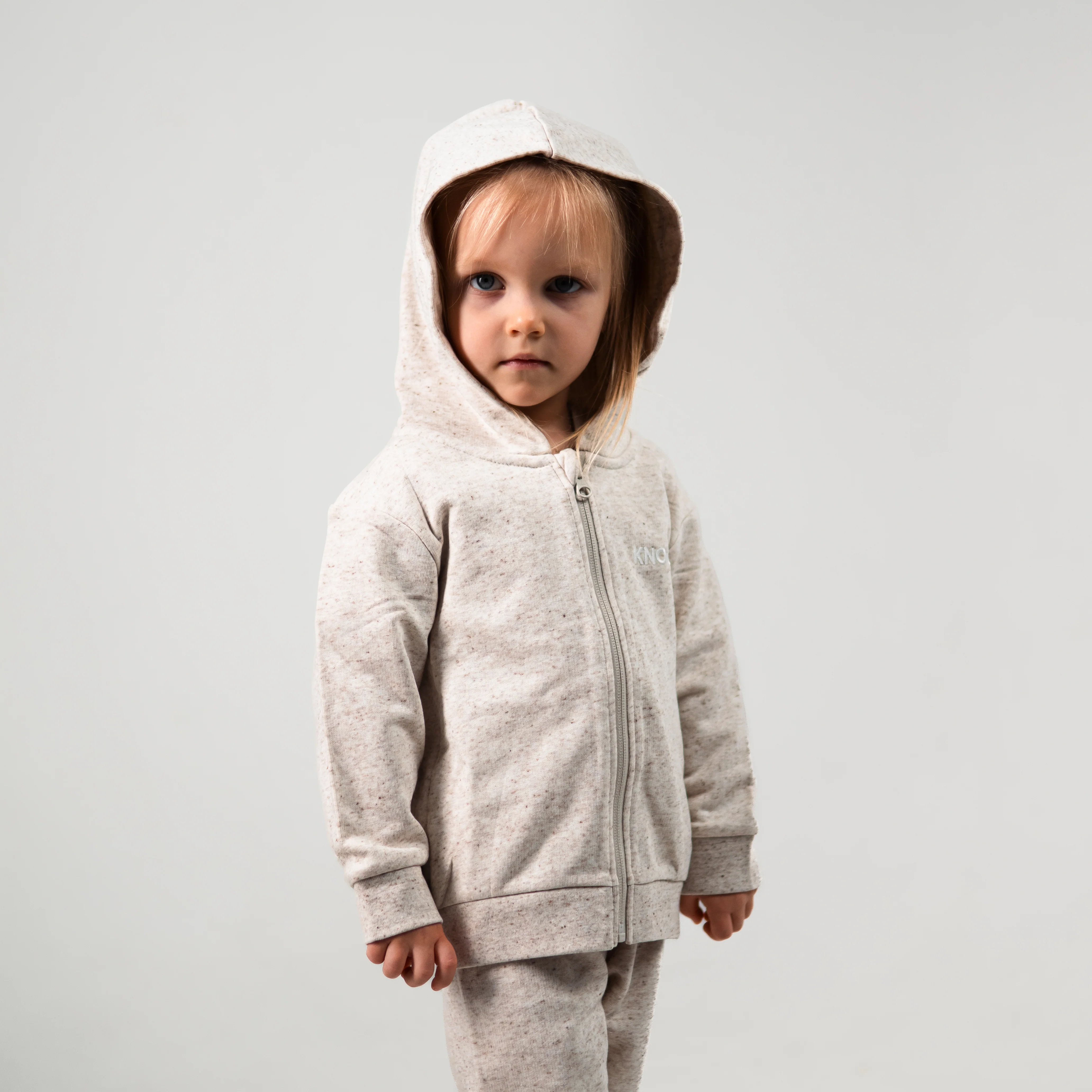 ASTROKNEE ZIP HOODIE BEIGE BABY - Image 6