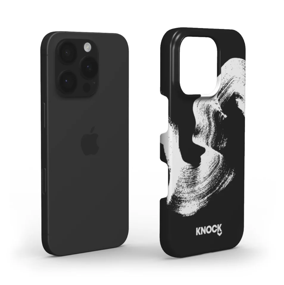 KNOCK PHONE CASE BLACK - Image 4