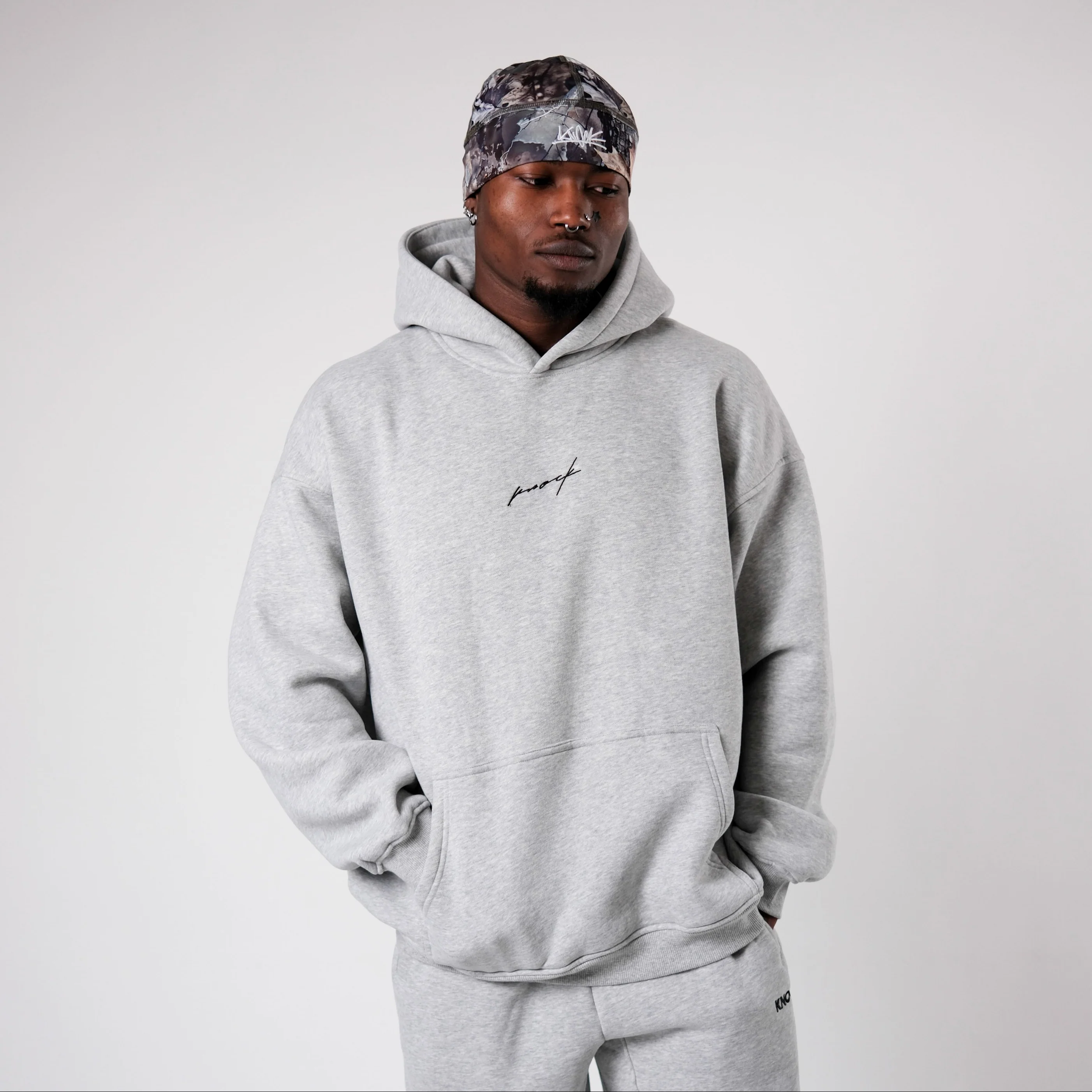 MID COUNT FLEECE OVERSIZED HOODIE GREY - Image 2