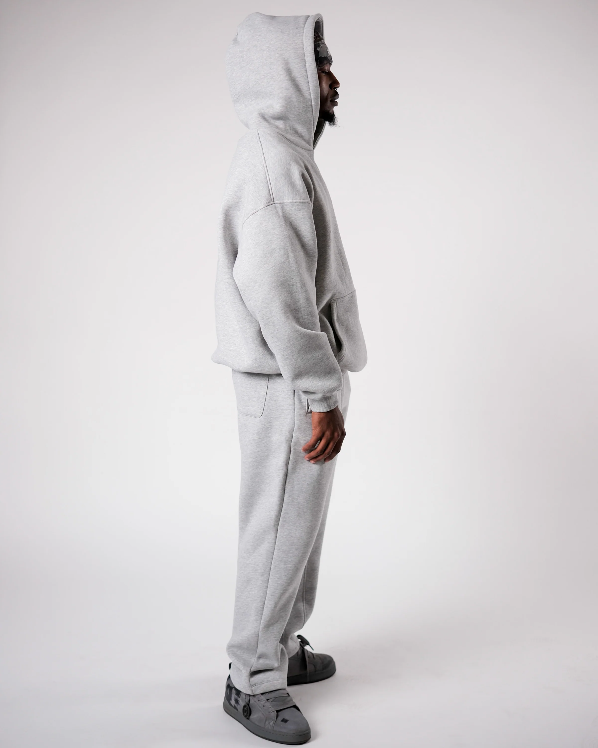 MID COUNT FLEECE OVERSIZED HOODIE GREY - Image 5