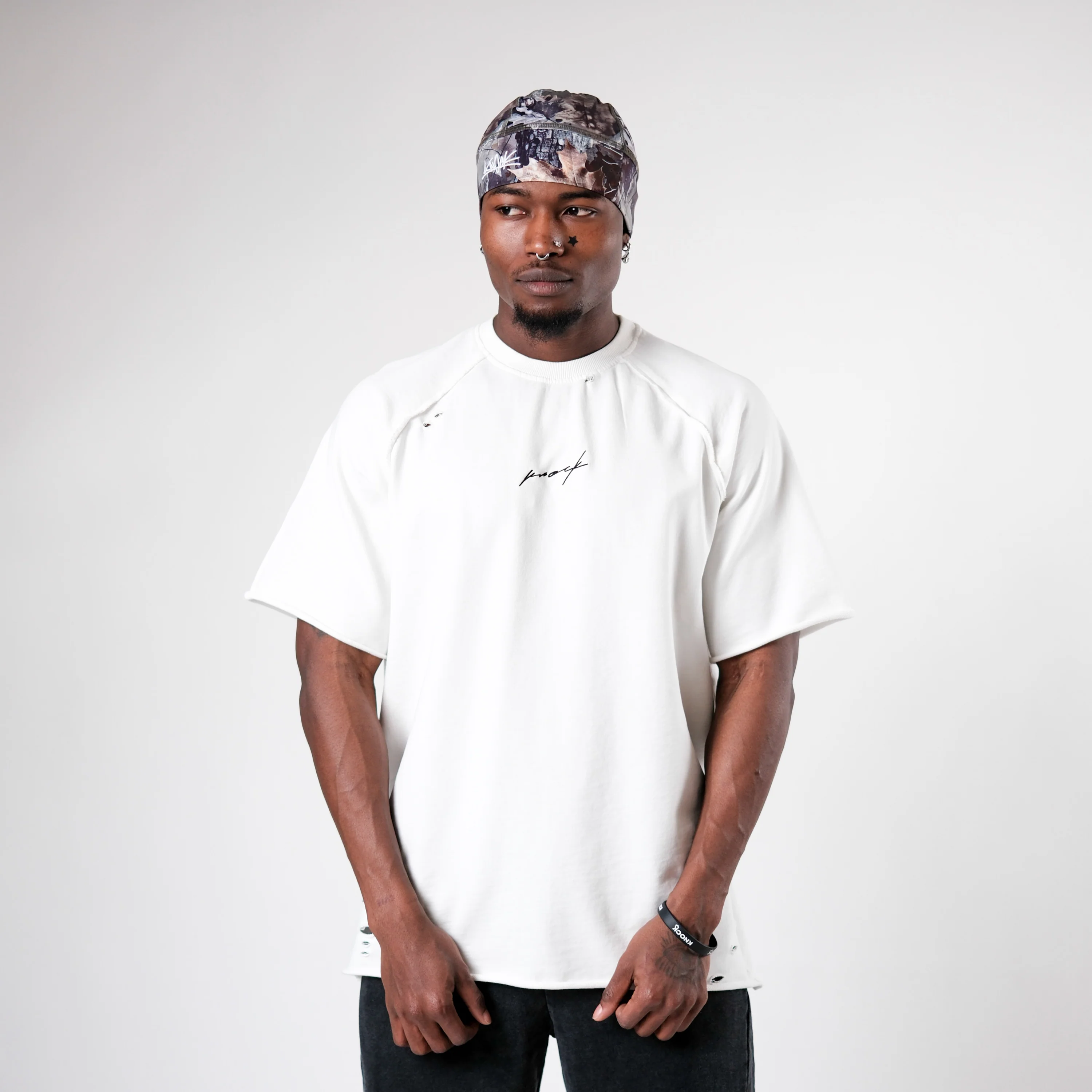 MID COUNT TERRY TEE WHITE - Image 2