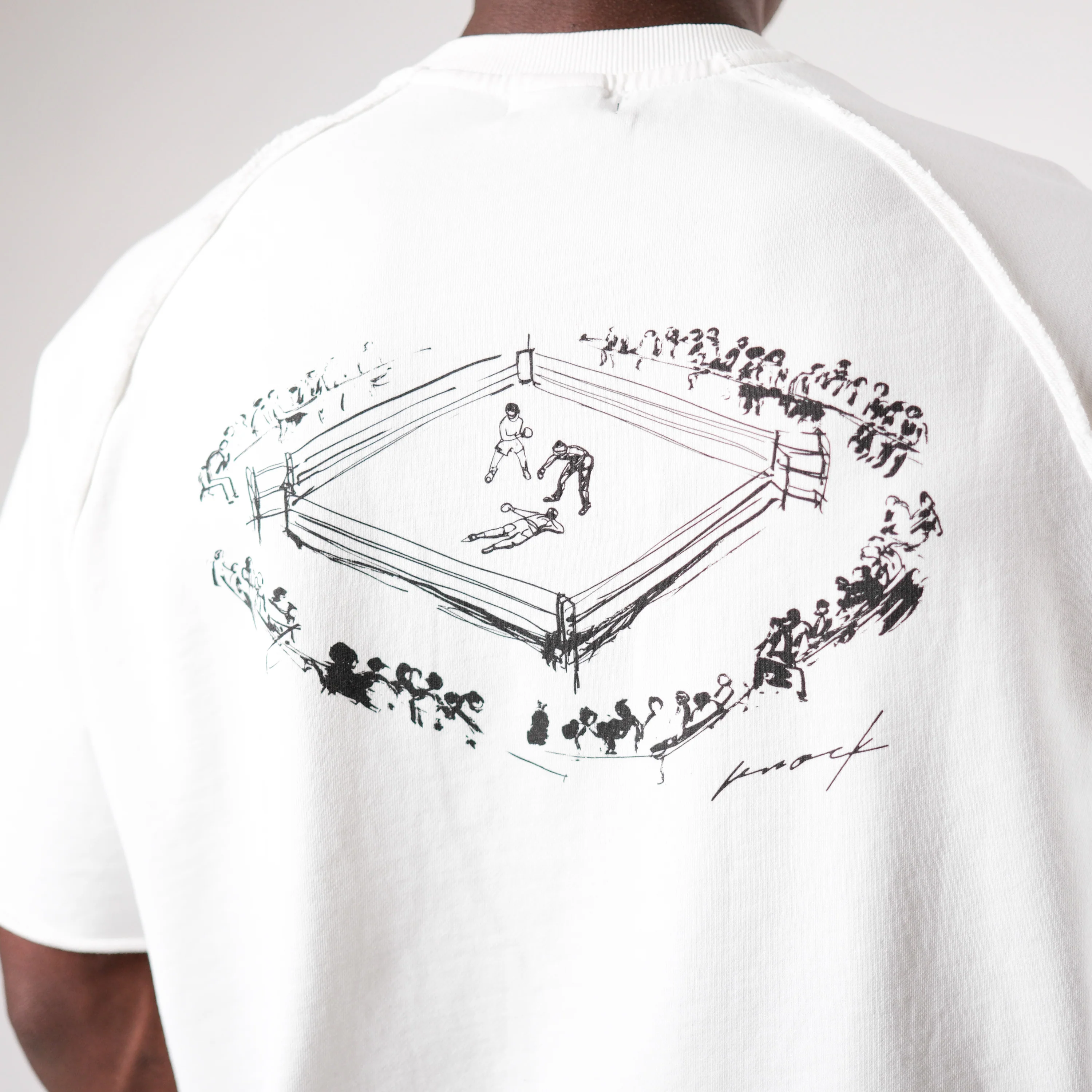 MID COUNT TERRY TEE WHITE - Image 4