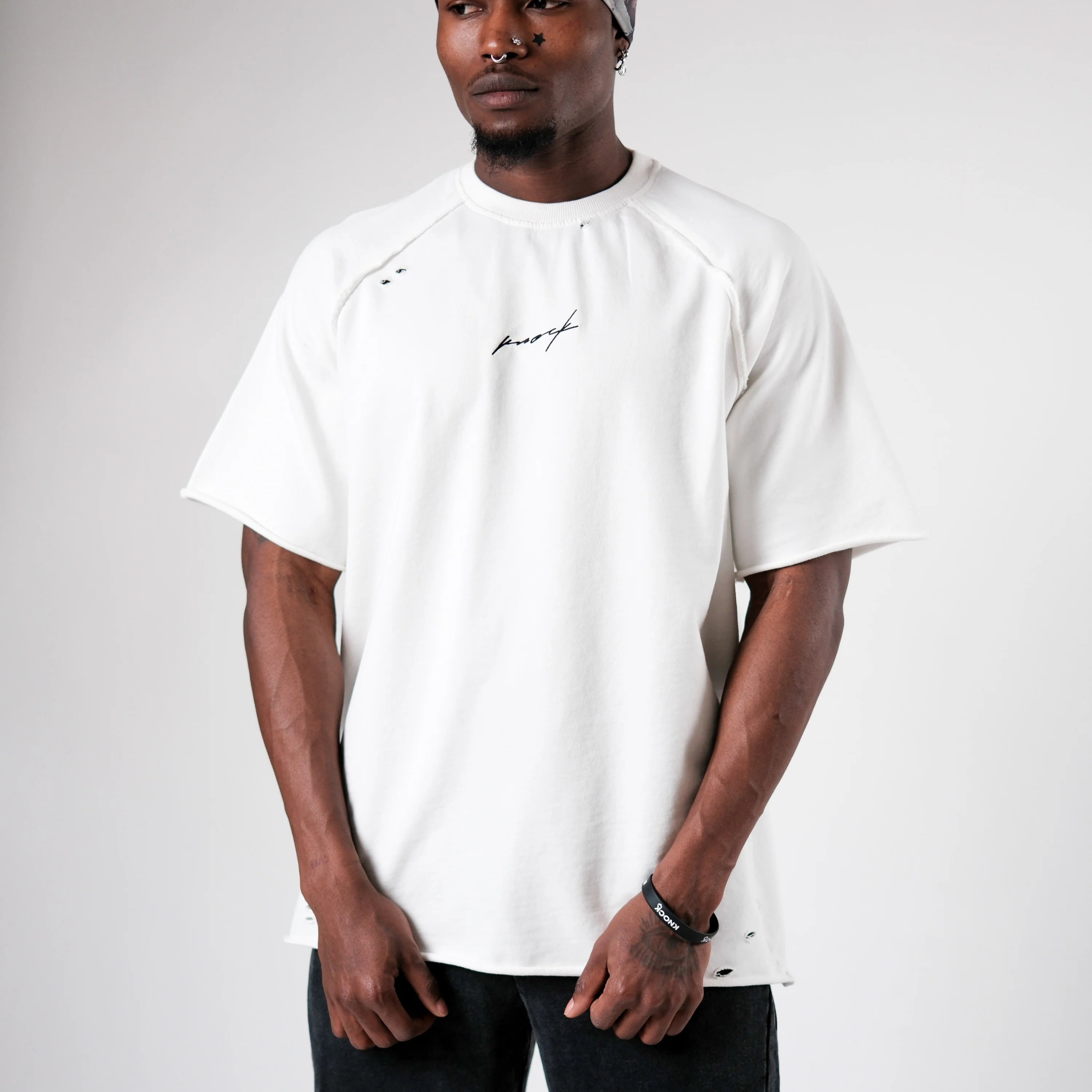 MID COUNT TERRY TEE WHITE - Image 8
