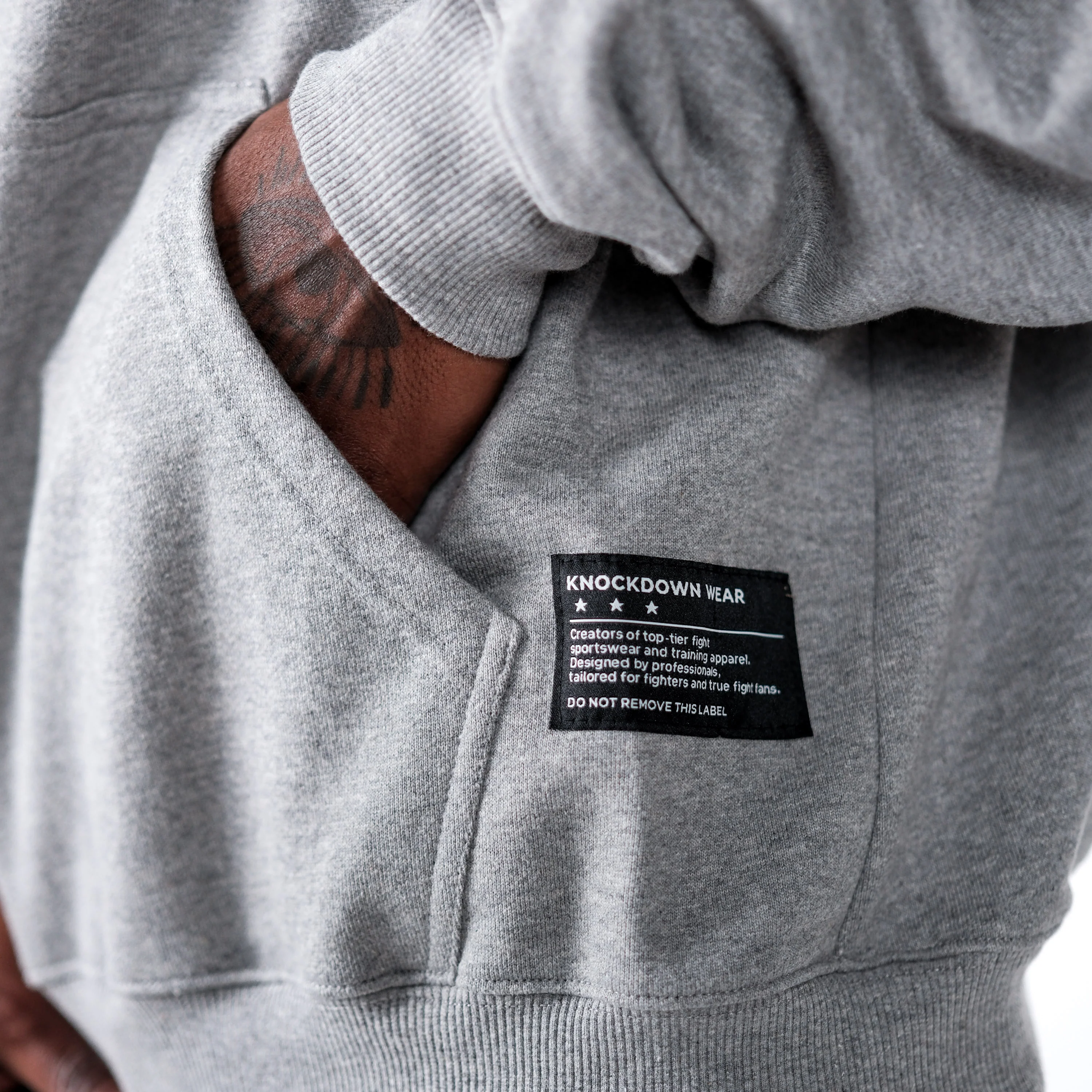 MID COUNT TERRY OVERSIZED HOODIE GREY - Image 3