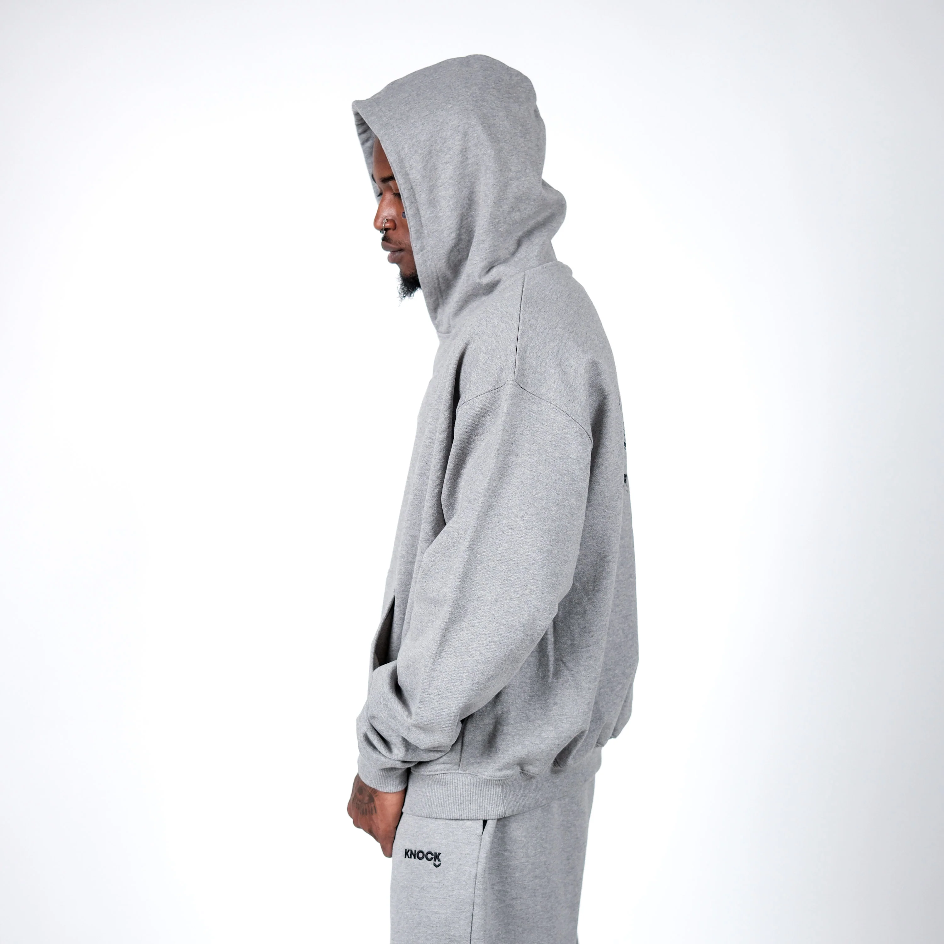 MID COUNT TERRY OVERSIZED HOODIE GREY - Image 5