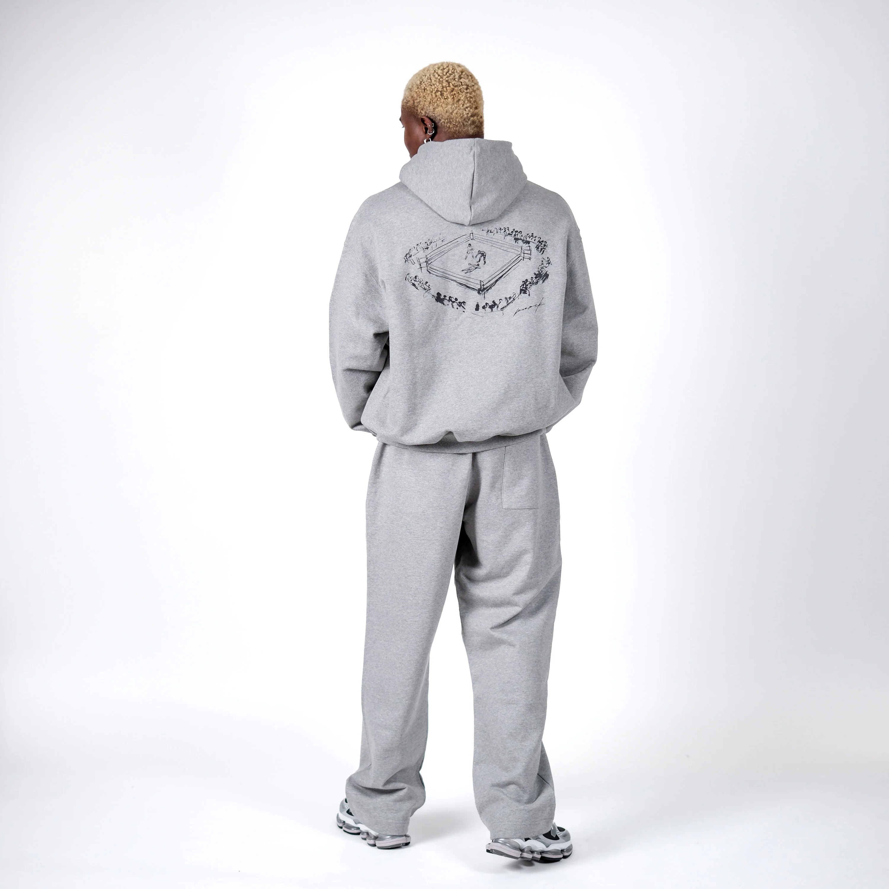 MID COUNT TERRY OVERSIZED HOODIE GREY - Image 6
