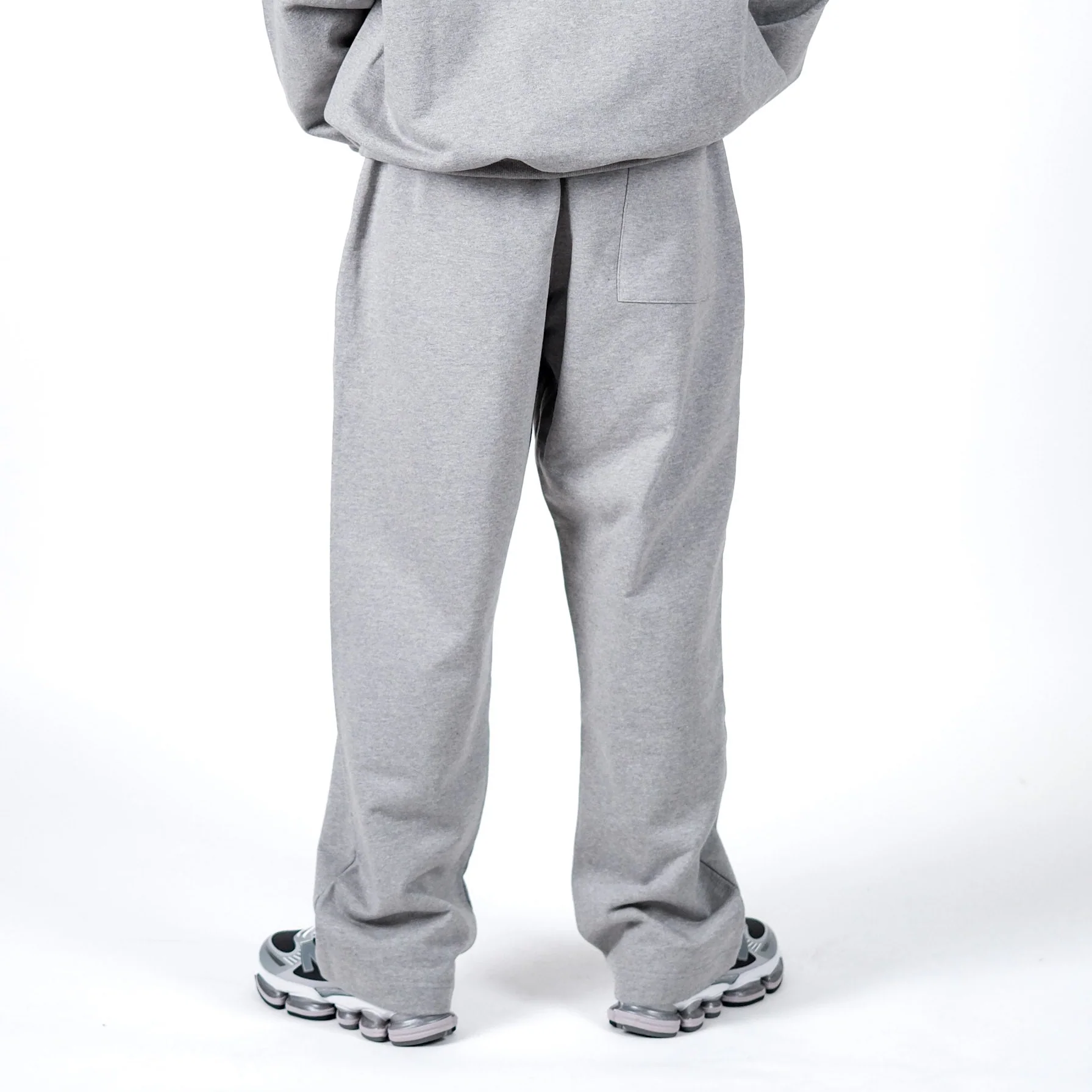 STRAIGHT CUT TERRY JOGGERS GREY - Image 2