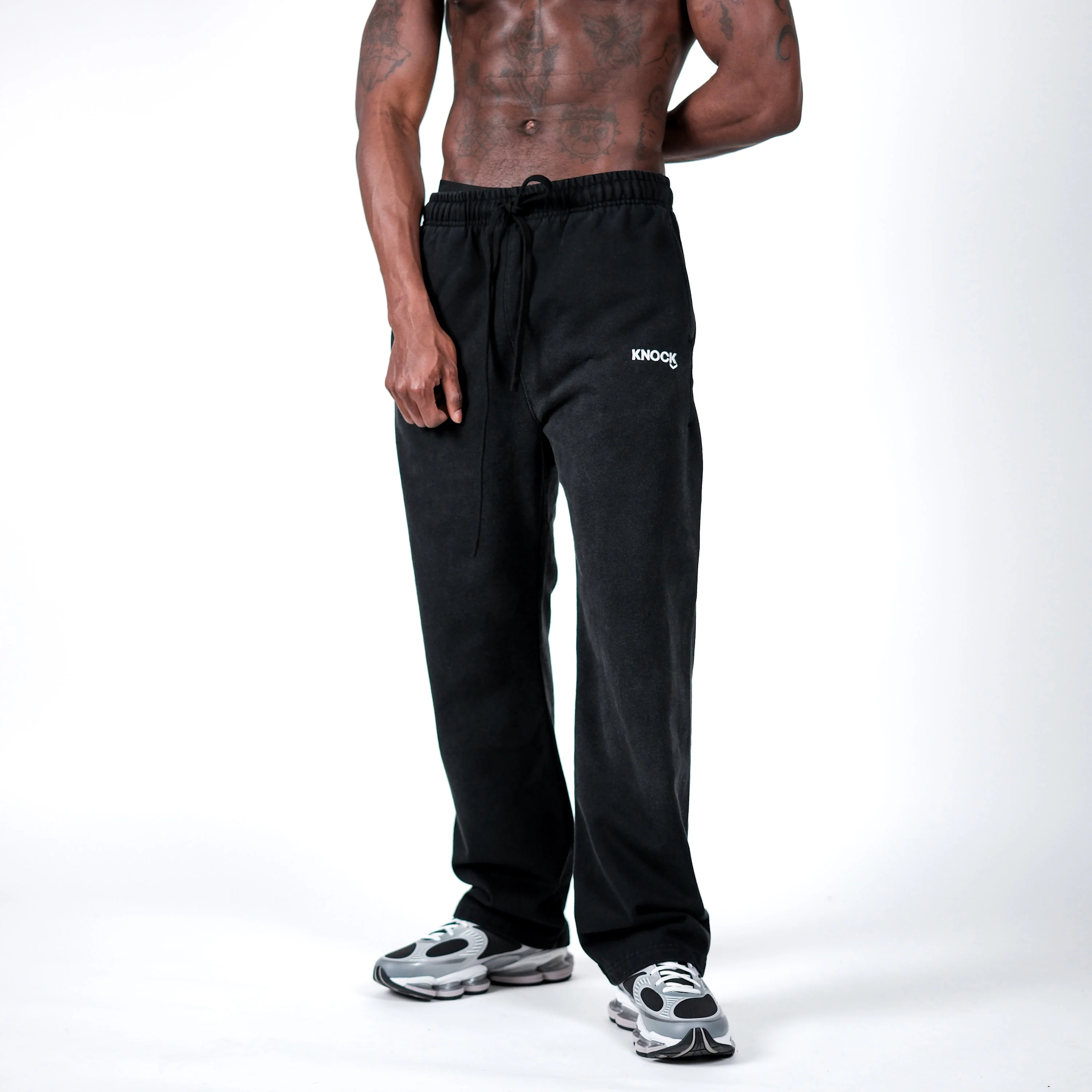STRAIGHT CUT VINTAGE FADE TERRY JOGGERS - Image 5