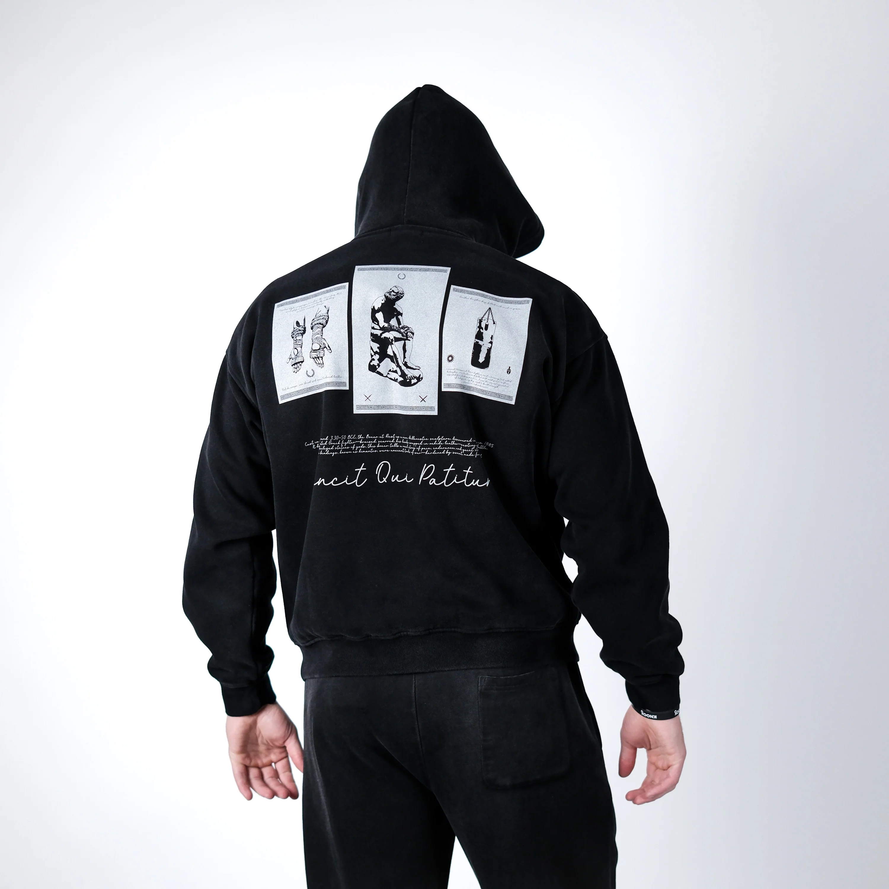 VINCIT QUI PATITUR FADE OVERSIZED HOODIE - Image 2