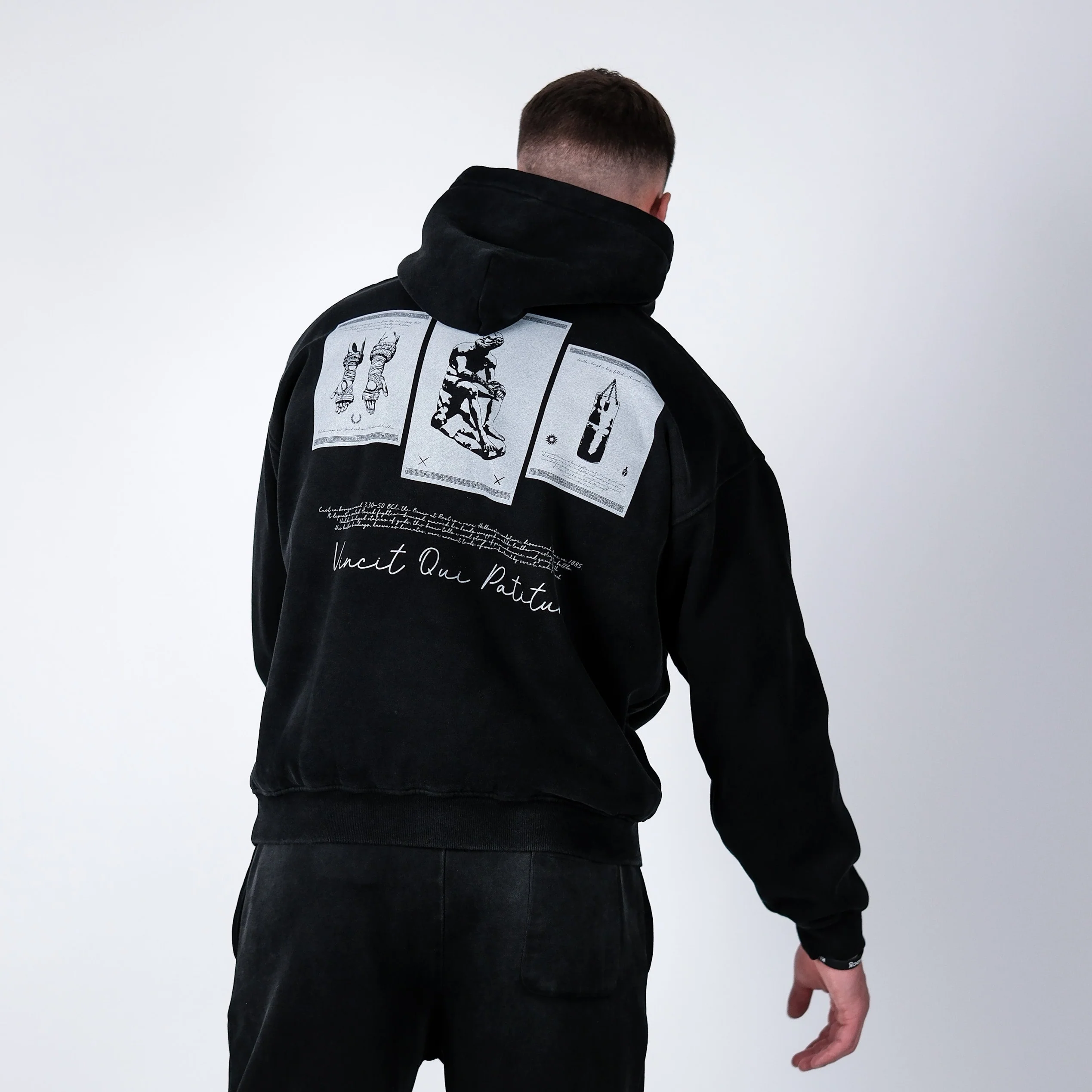 VINCIT QUI PATITUR FADE OVERSIZED HOODIE - Image 8
